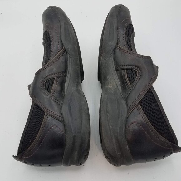 Clarks Wave Walk Womens Size 5.5 M Cruise Mary Jane Shoes Black Leather Comfort - Picture 7 of 10